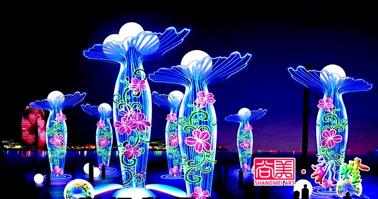 夏夜燈光璀璨，自貢燈會(huì)閃亮新疆伊犁